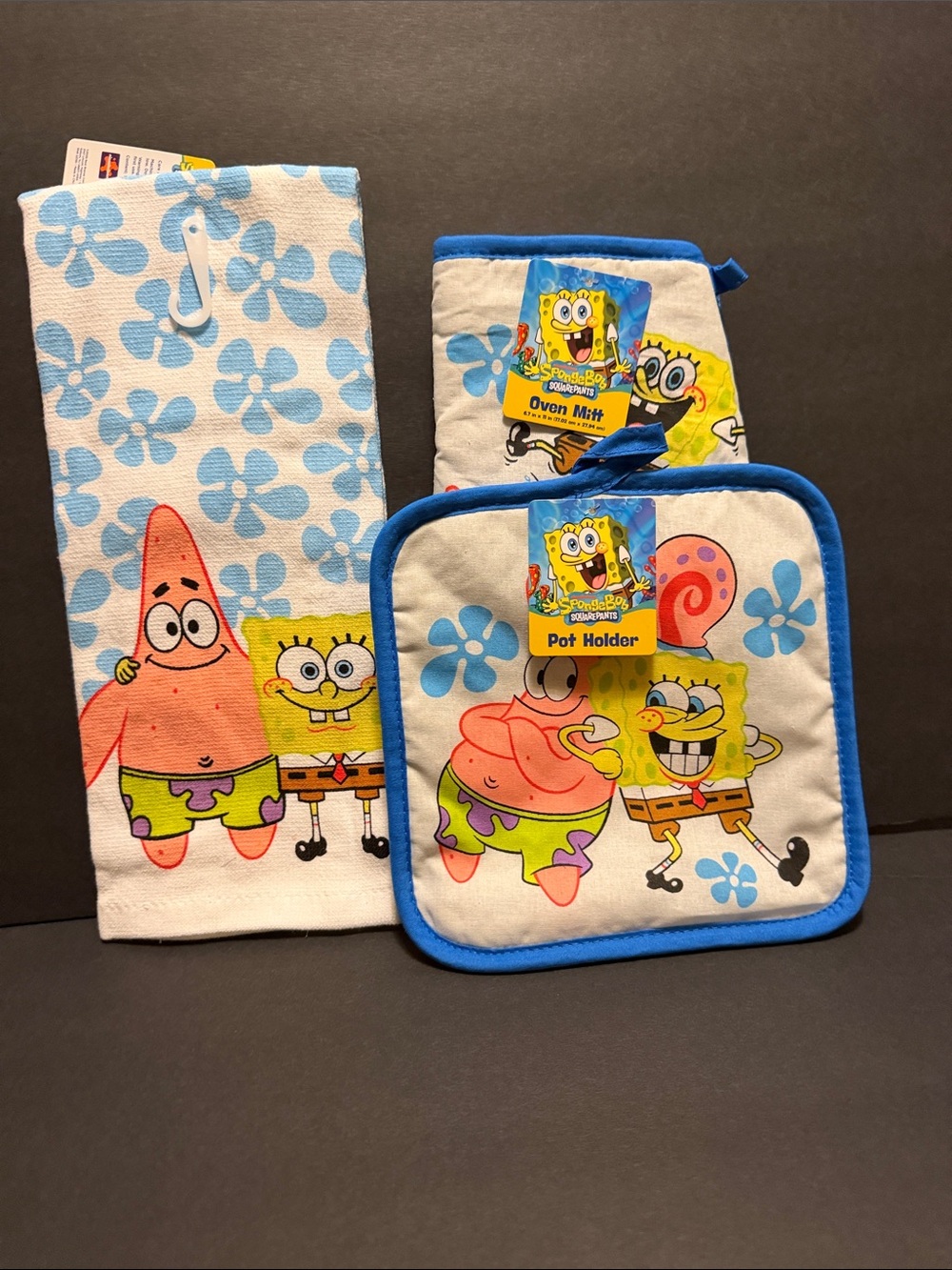 SpongeBob SquarePants Kitchen Trio - Blue, White & Pink